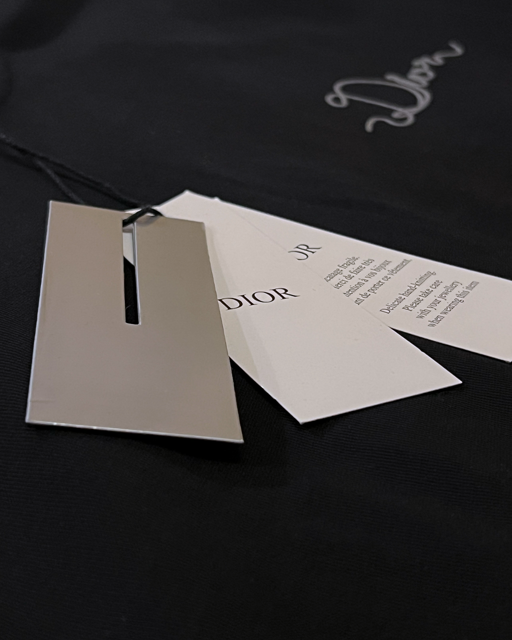 Dior – Tričko s logem Script – Černá