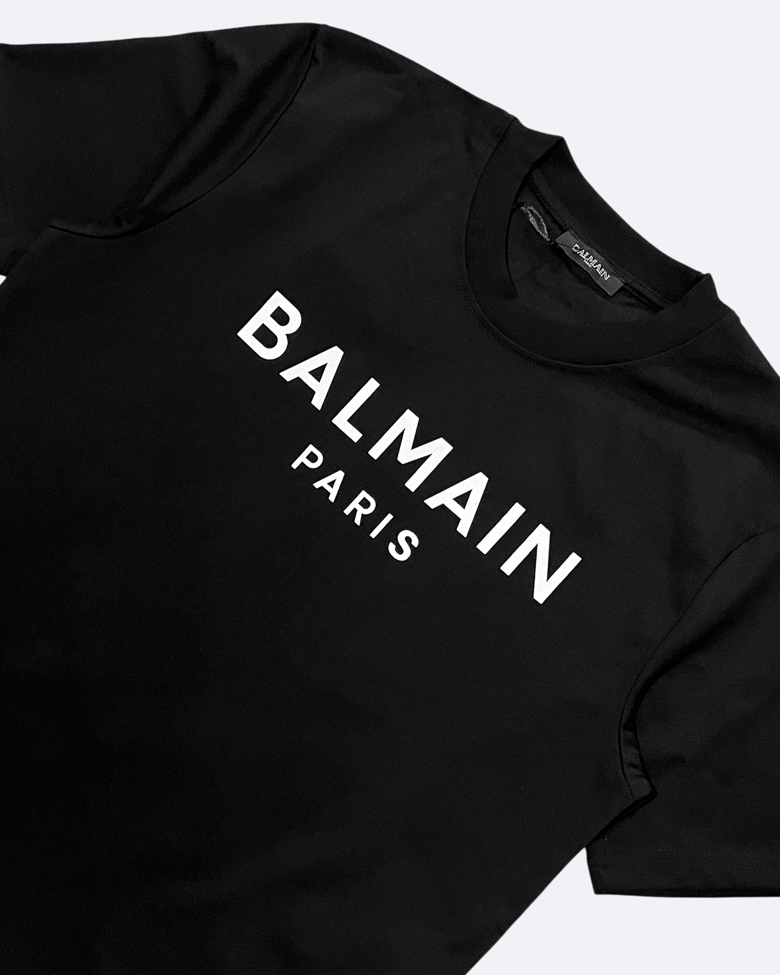 Balmain – Klasické tričko s logem – černé
