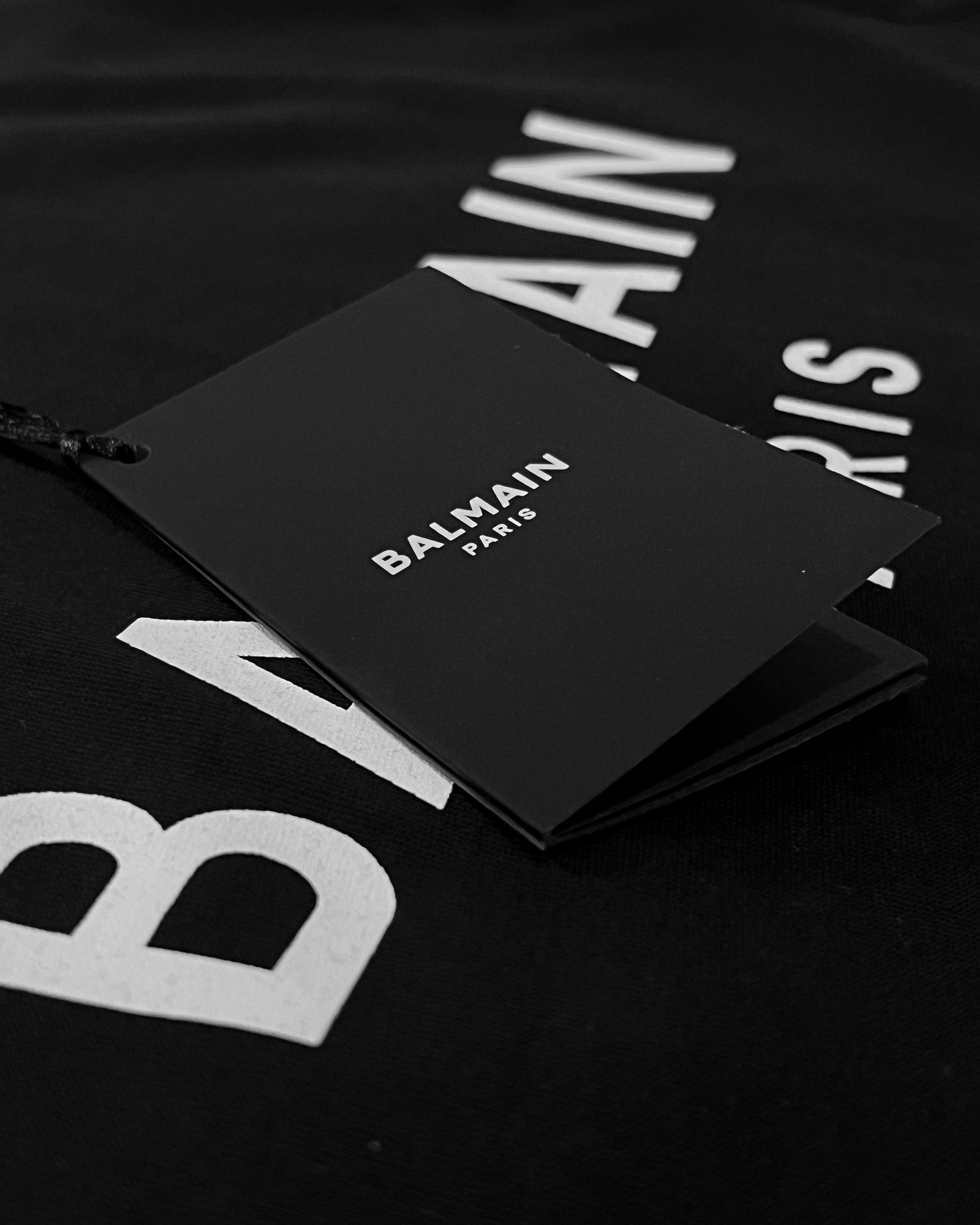 Balmain – Klasické tričko s logem – černé