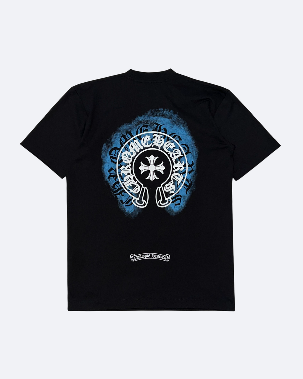 Chrome Hearts - Tričko Blue Mist - Černé