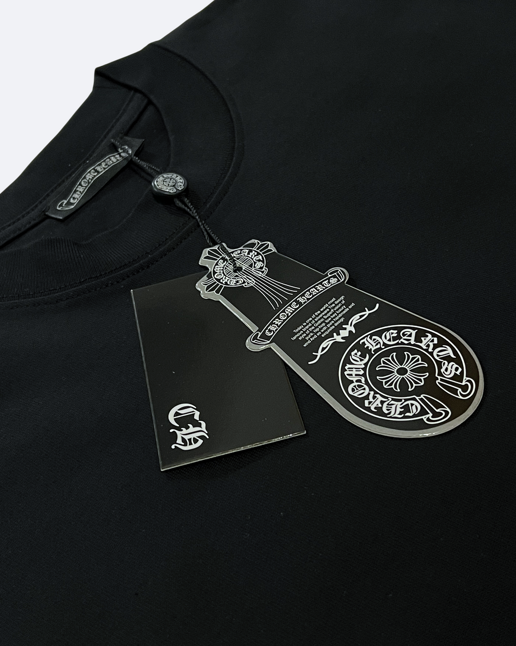 Chrome Hearts - Tričko Blue Mist - Černé