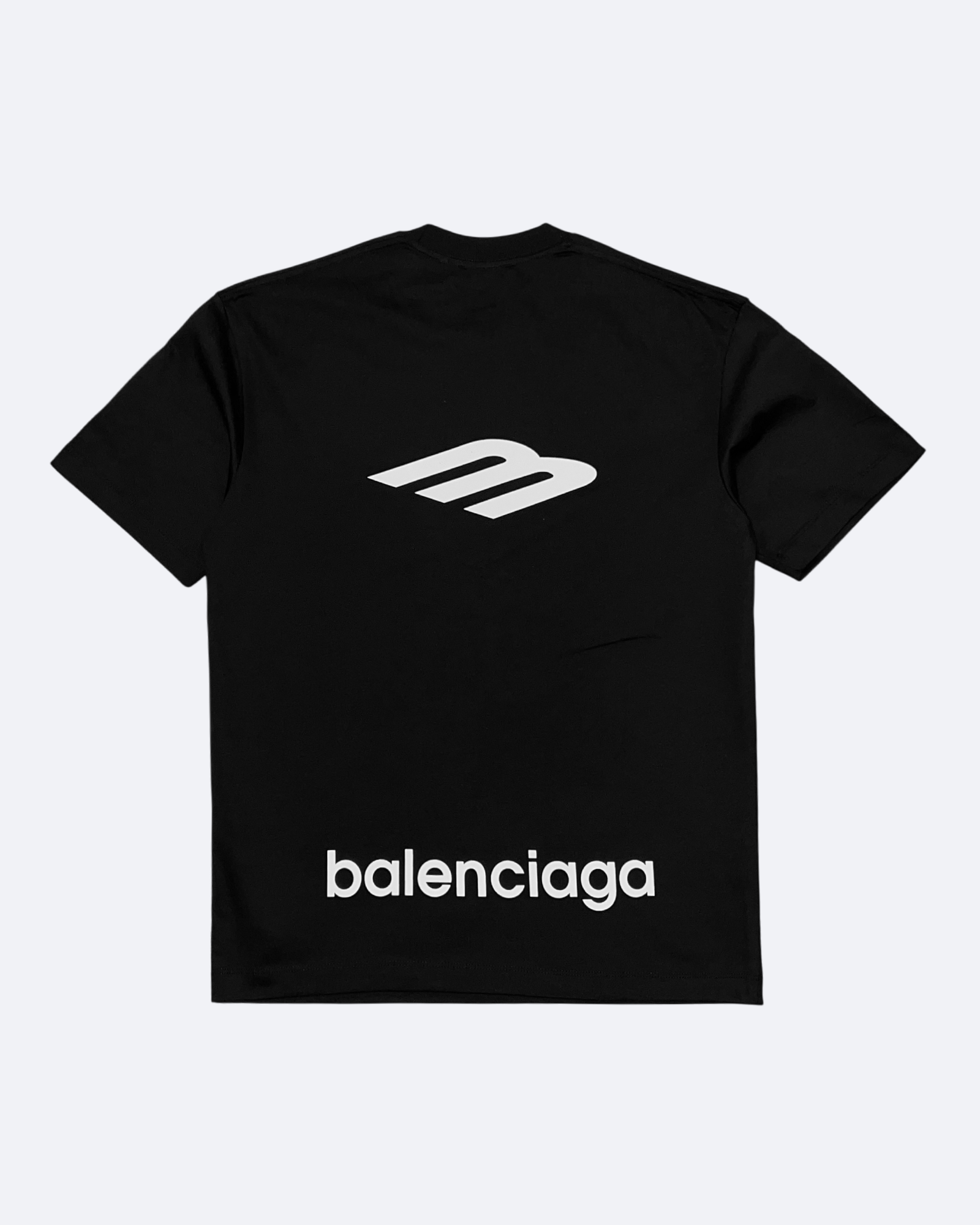 Balenciaga – Tričko s logem 3B – černé