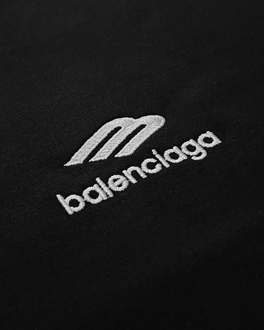 Balenciaga – Tričko s logem 3B – černé