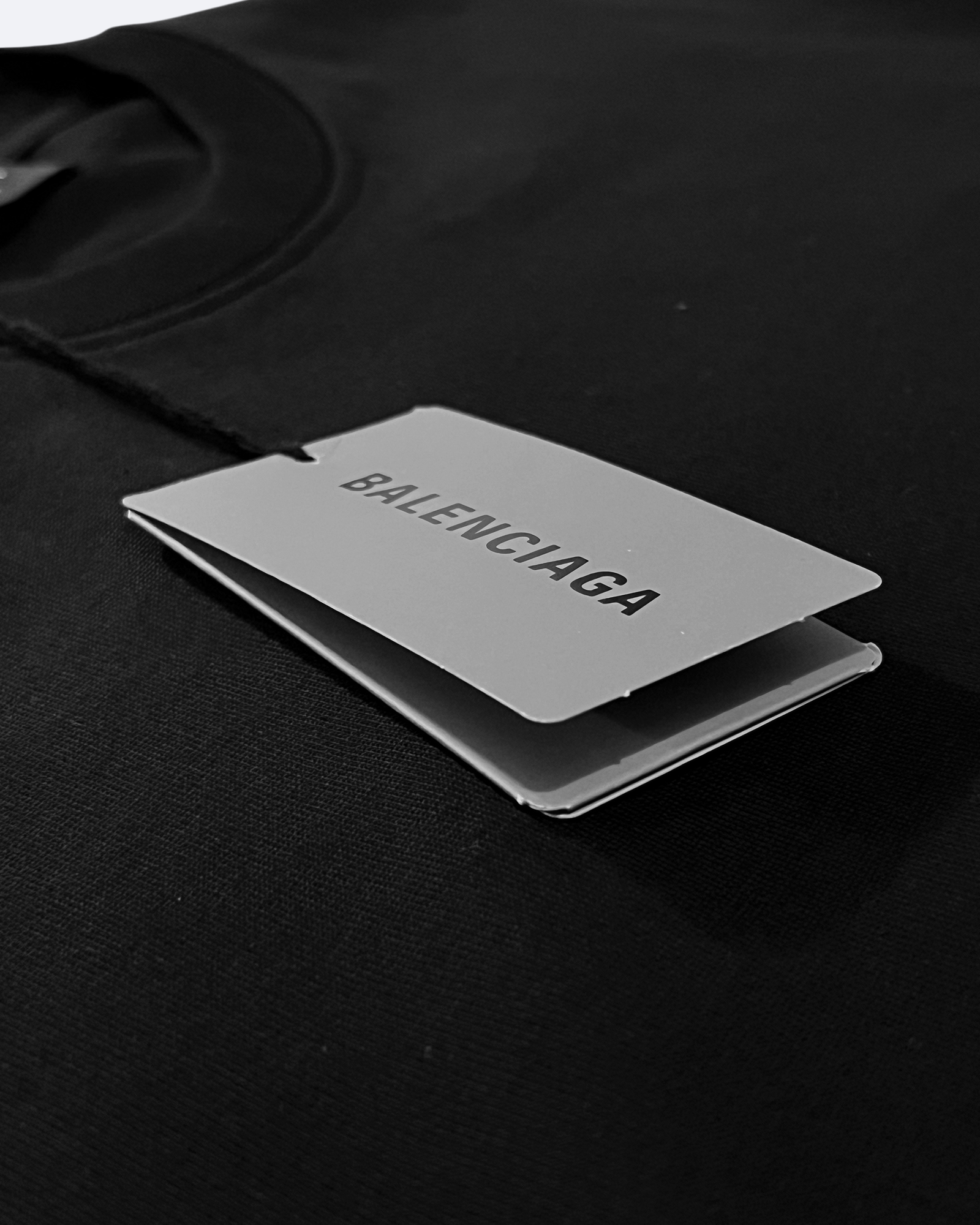Balenciaga – Tričko s logem 3B – černé