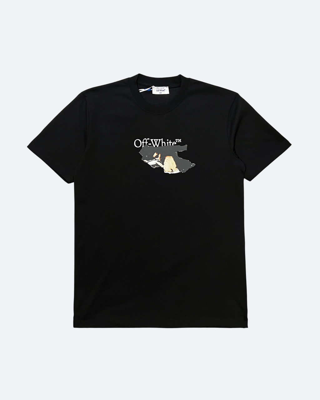 Off-White - Tričko Collage Arrow - černé