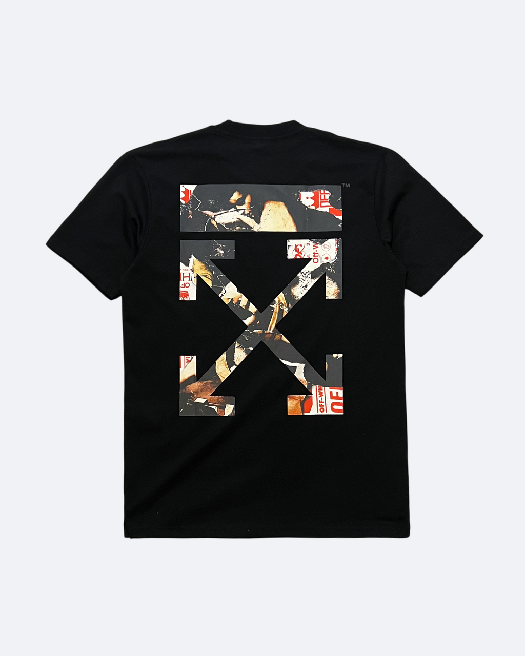 Off-White - Tričko Collage Arrow - černé