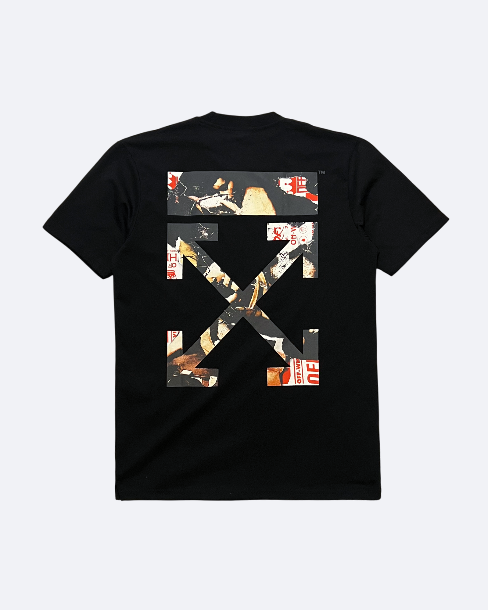 Off-White - Tričko Collage Arrow - černé
