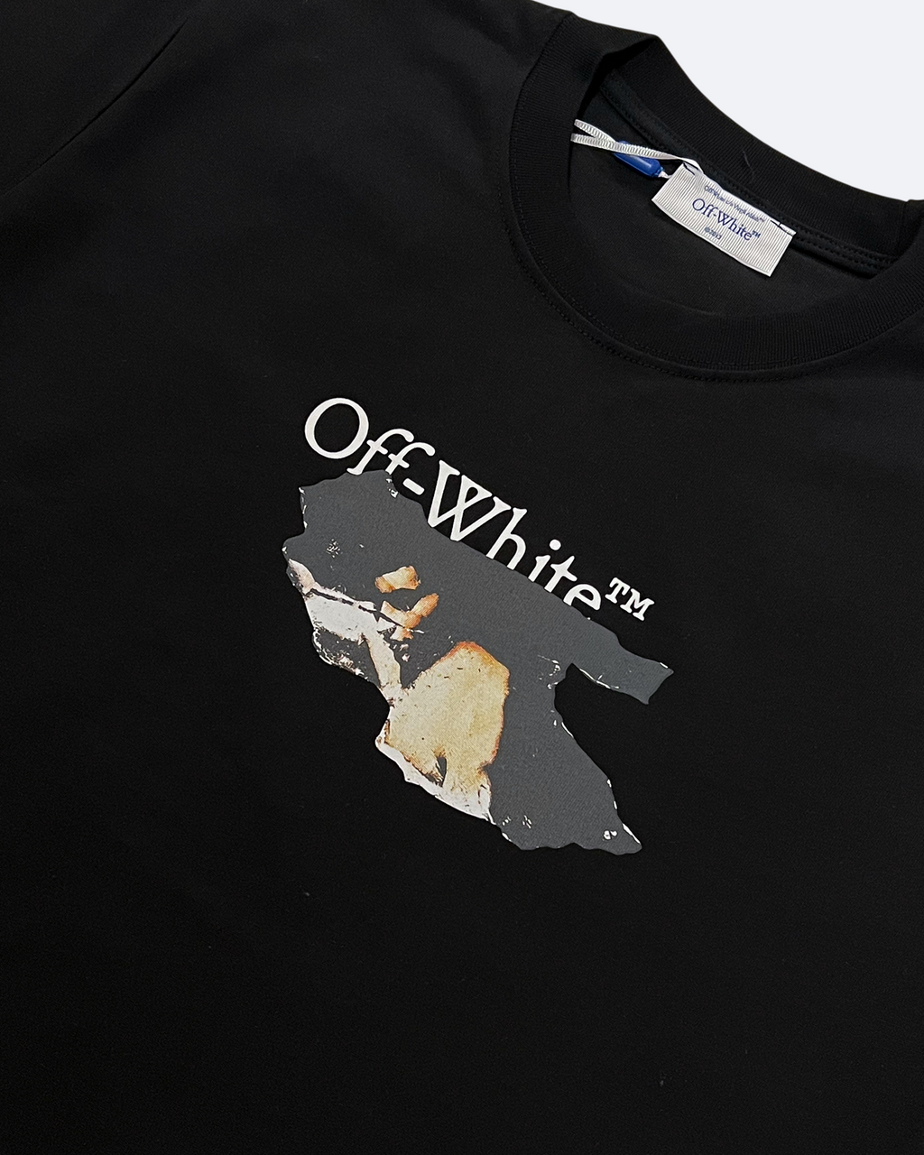 Off-White - Tričko Collage Arrow - černé