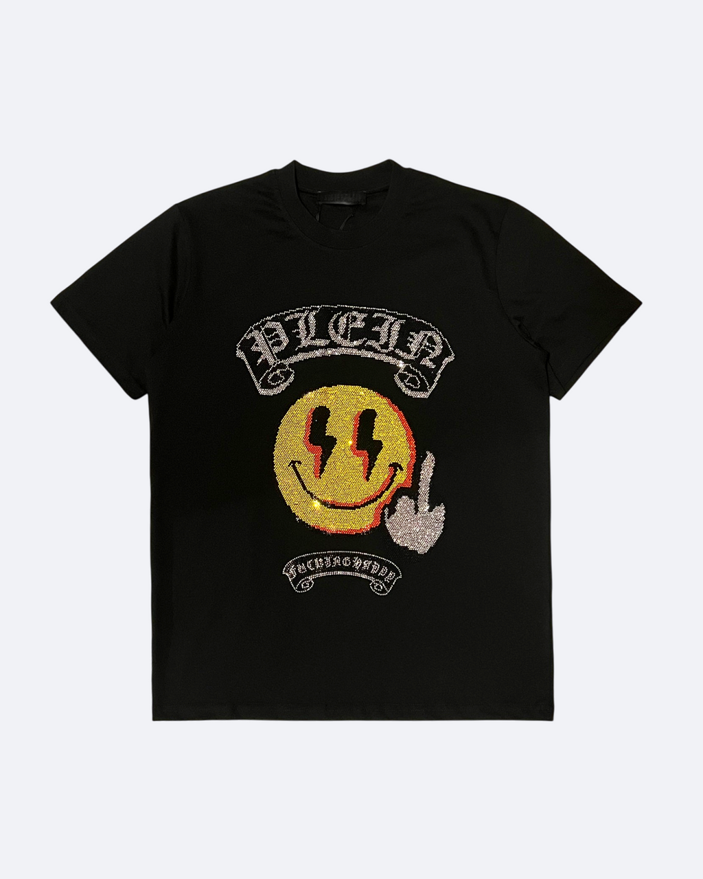 Philipp Plein – Tričko Smiley – Černé