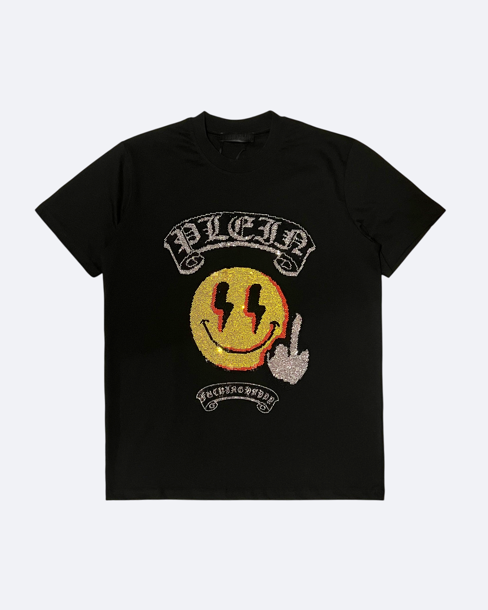 Philipp Plein – Tričko Smiley – Černé