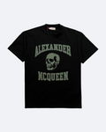 Alexander McQueen – Tričko s potiskem lebky – Černé