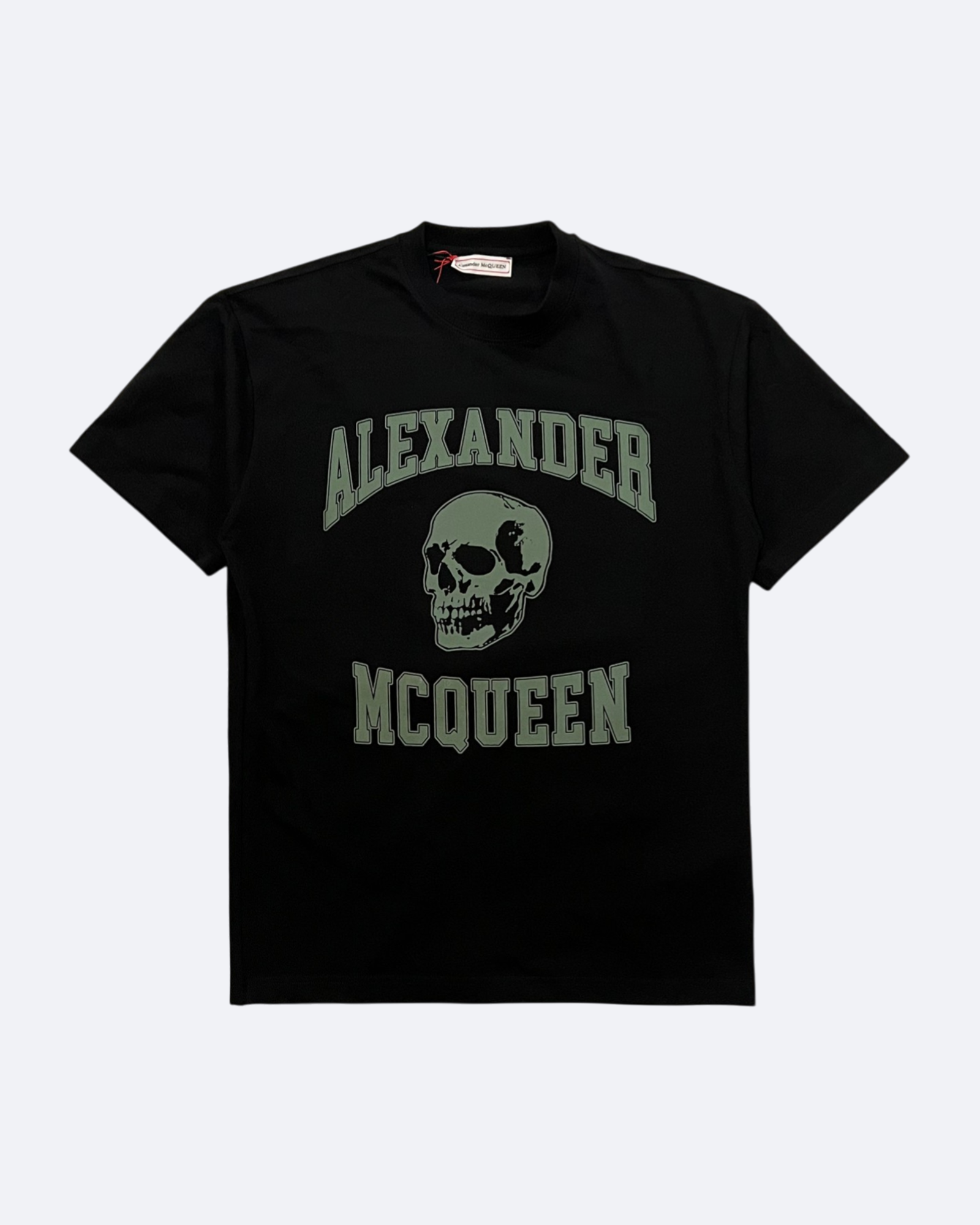 Alexander McQueen – Tričko s potiskem lebky – Černé