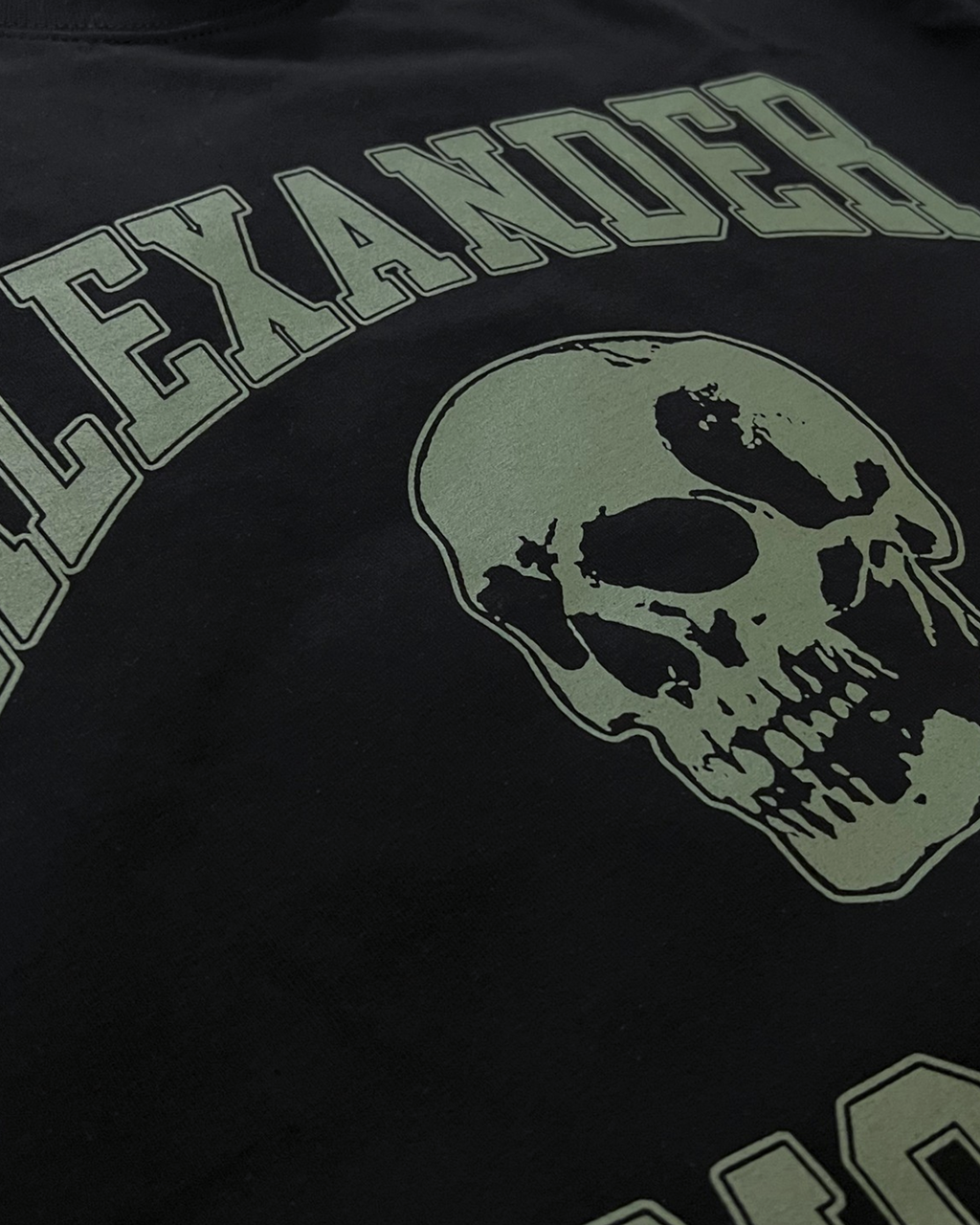 Alexander McQueen – Tričko s potiskem lebky – Černé