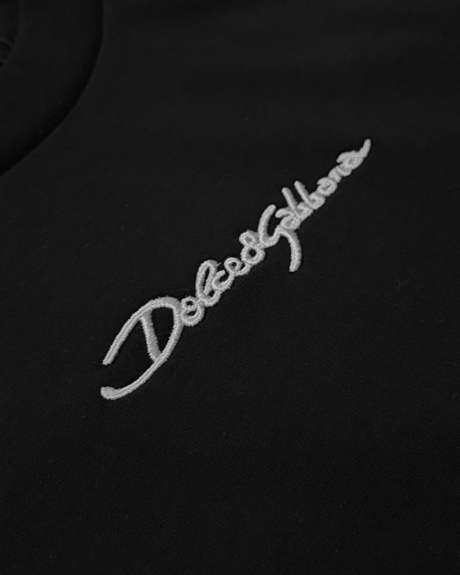 Dolce & Gabbana - Tričko s charakteristickou výšivkou - Černé