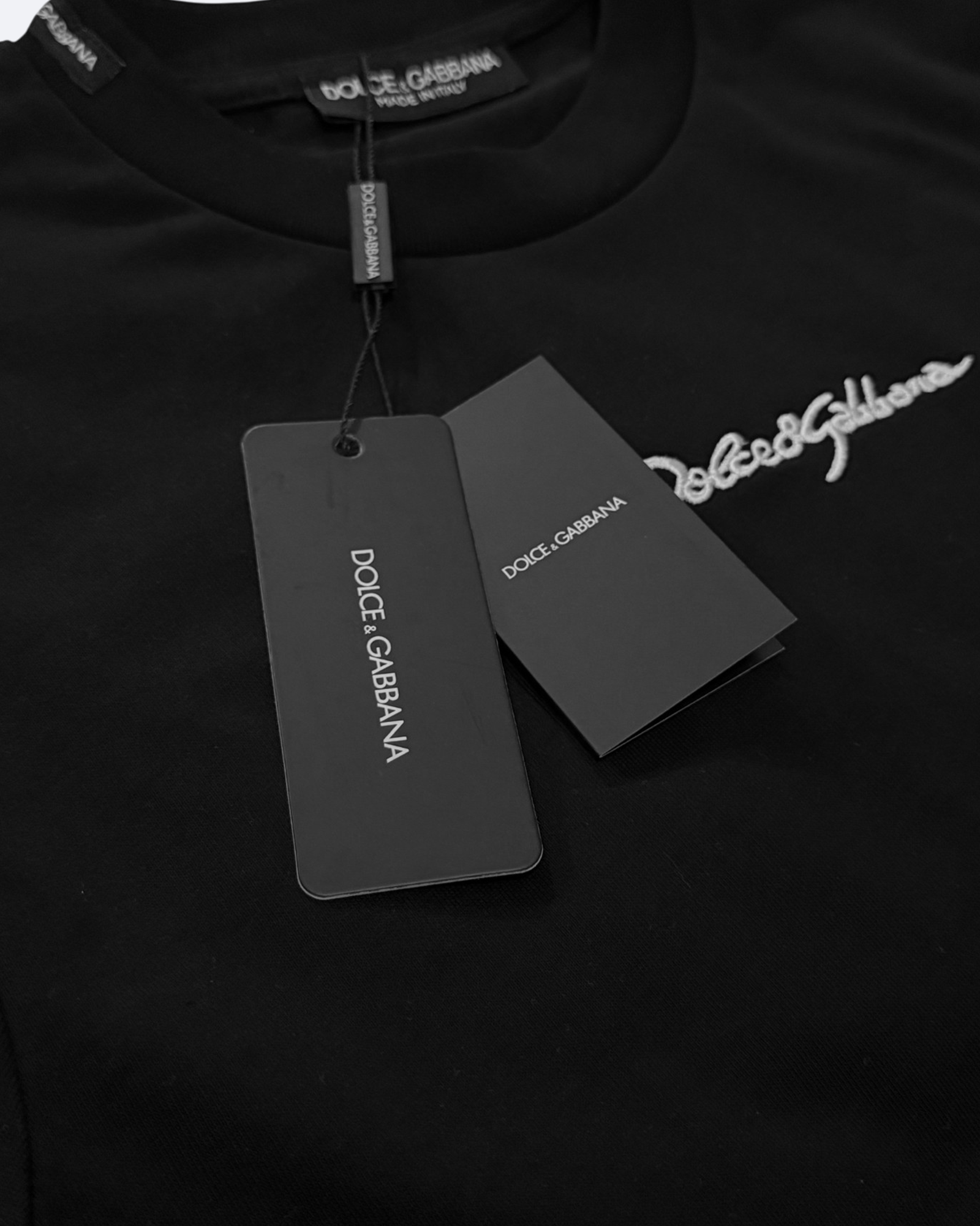 Dolce & Gabbana - Tričko s charakteristickou výšivkou - Černé