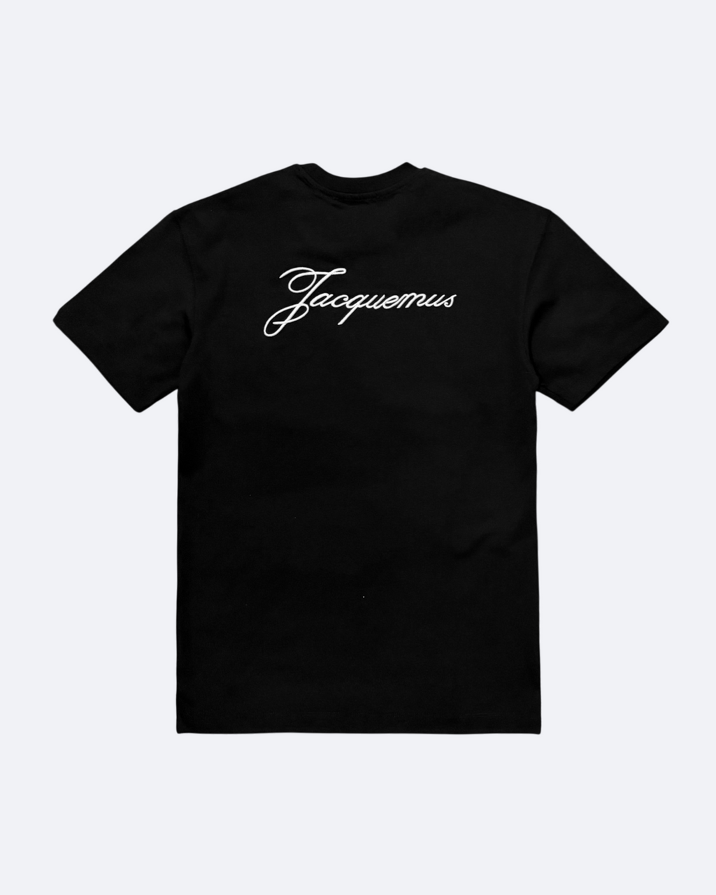 Jacquemus – Tričko s vyšívaným nápisem – Černé