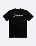 Jacquemus – Tričko s vyšívaným nápisem – Černé