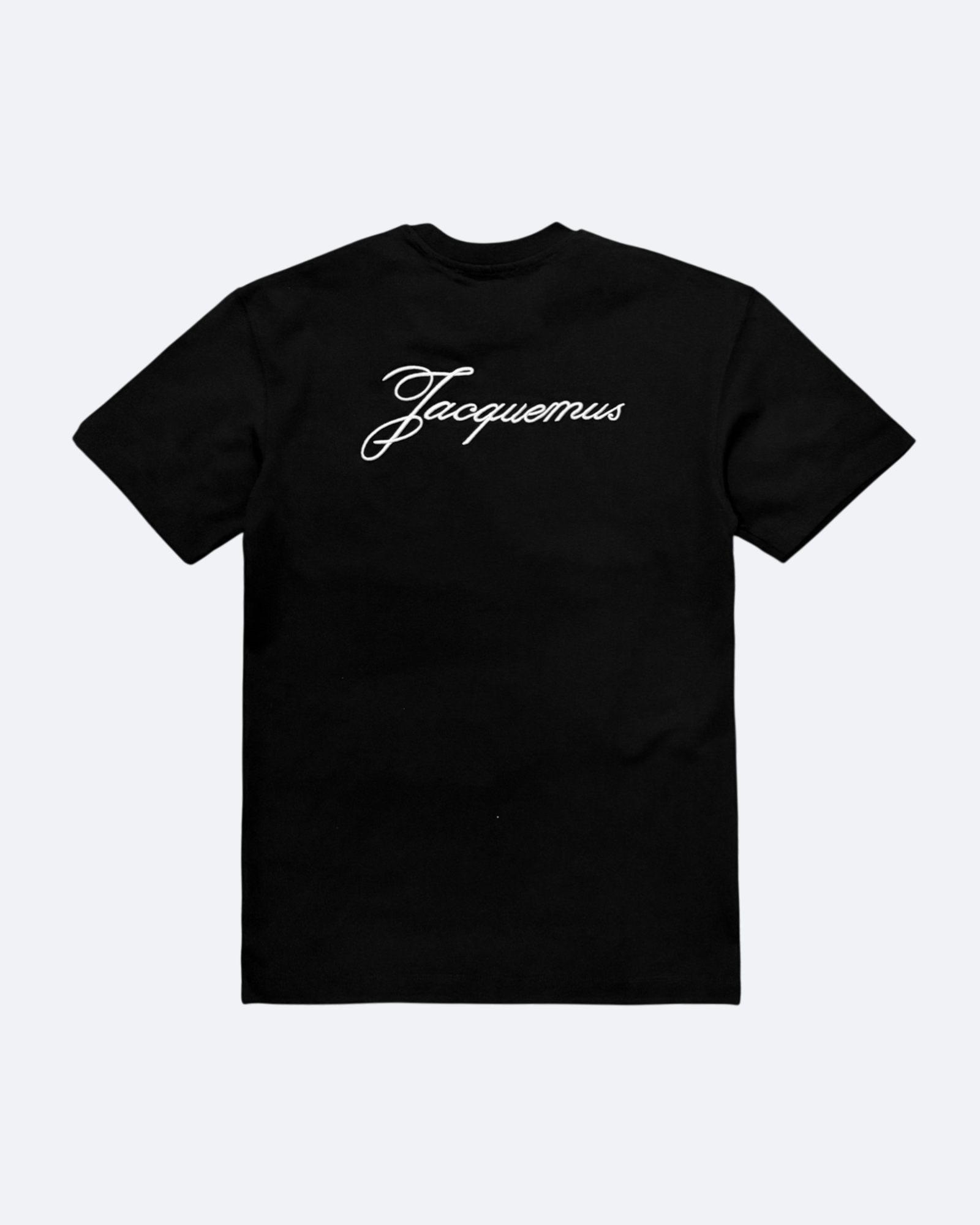 Jacquemus – Tričko s vyšívaným nápisem – Černé