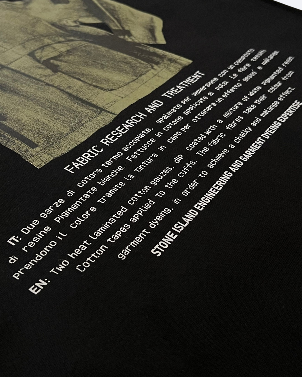 Stone Island - Tričko Archivio - Černá