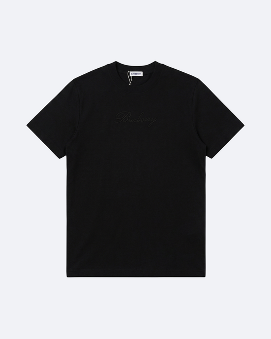 Burberry - Cursive Logotype T-Shirt - Black