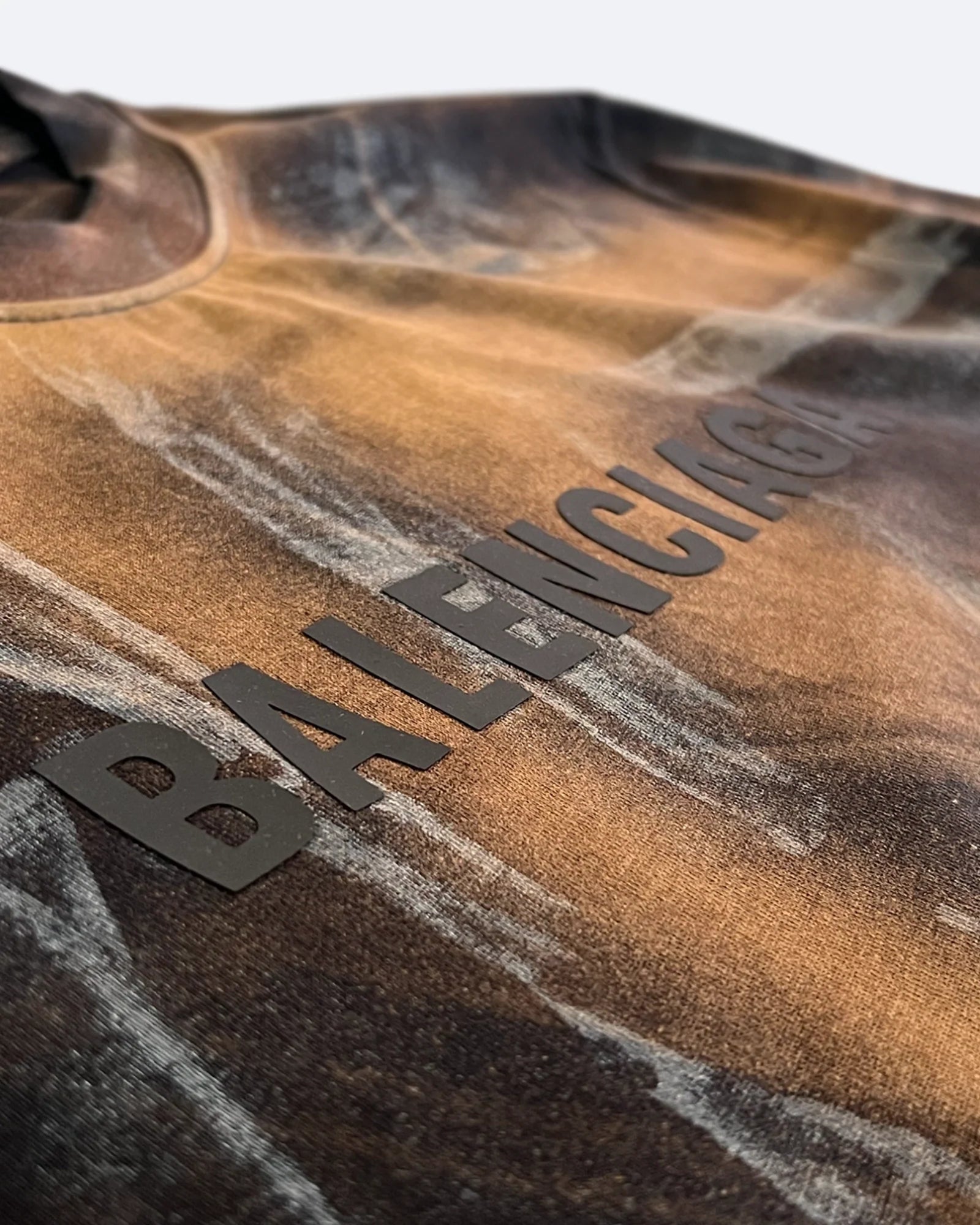 Balenciaga – Nadrozměrné tričko s logem – Rusted