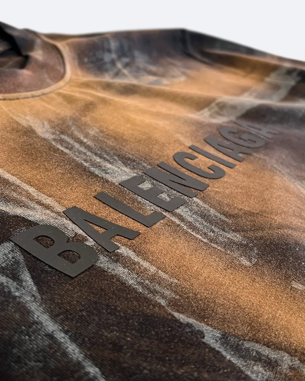 Balenciaga – Nadrozměrné tričko s logem – Rusted
