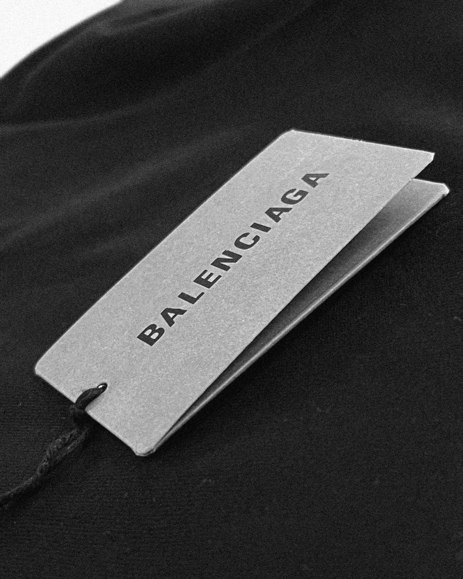 Balenciaga – Tričko s logem 3B – černé a tmavě šedé