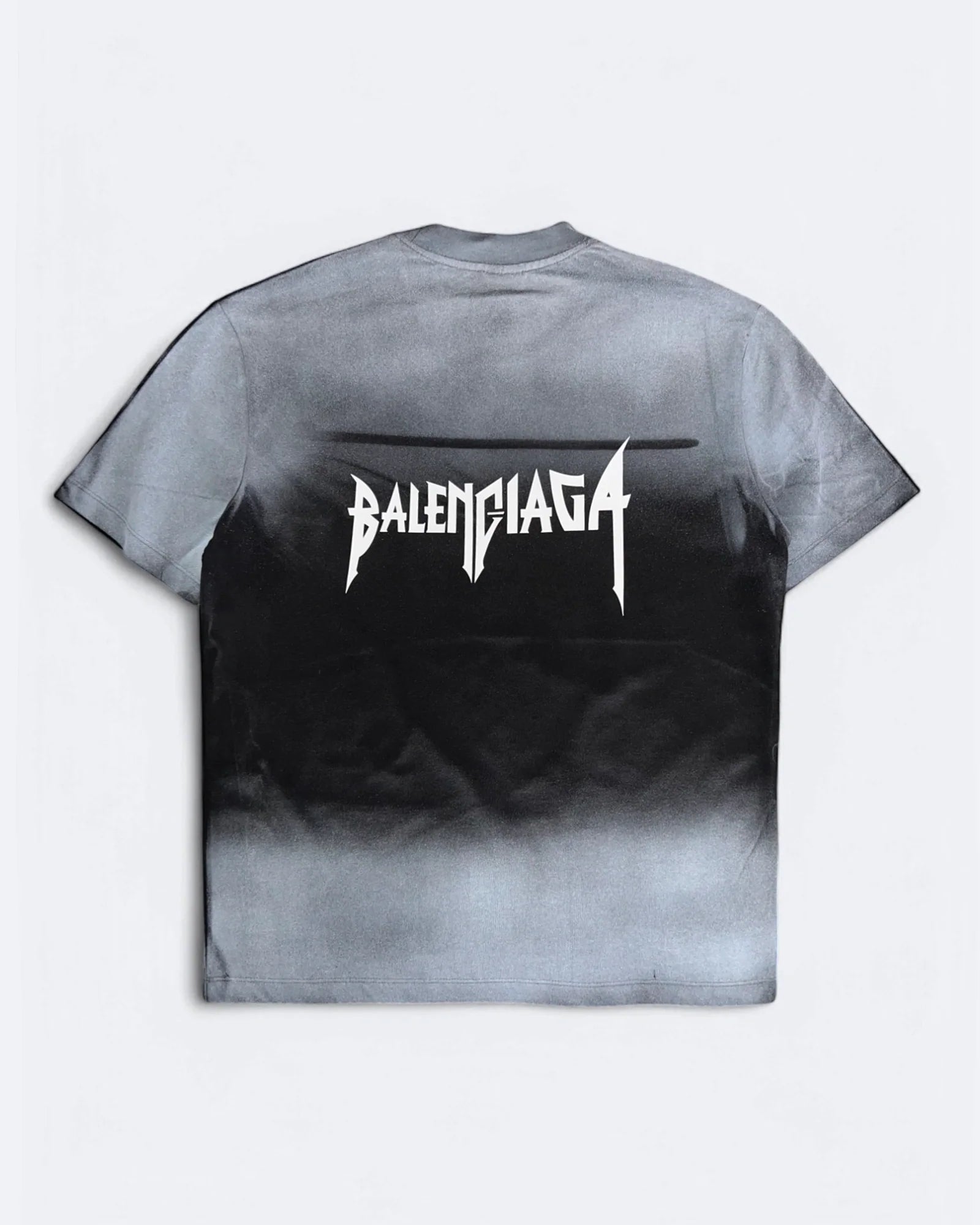Balenciaga – Oversized tričko s kovovým logem – Tmavě šedá