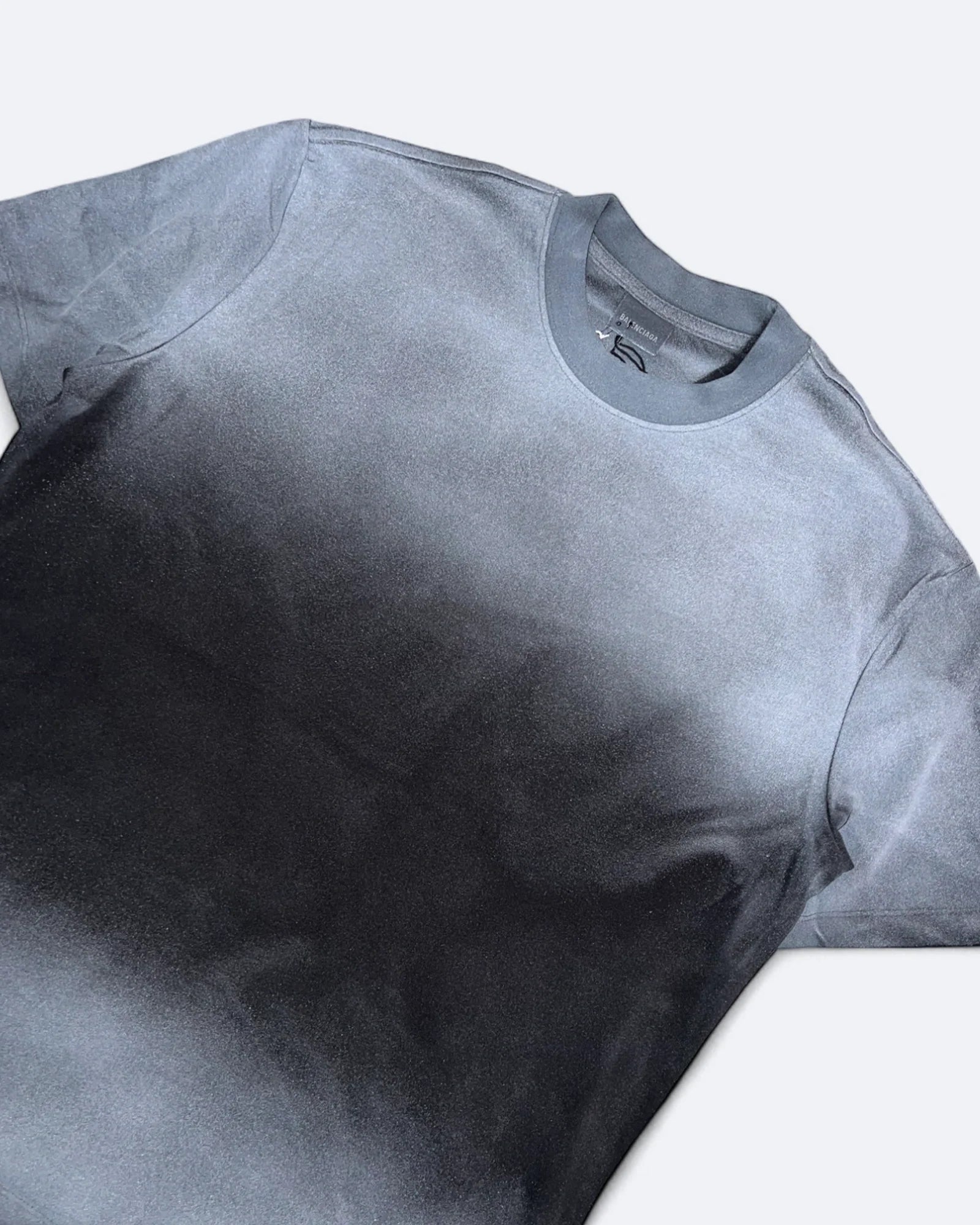 Balenciaga – Oversized tričko s kovovým logem – Tmavě šedá