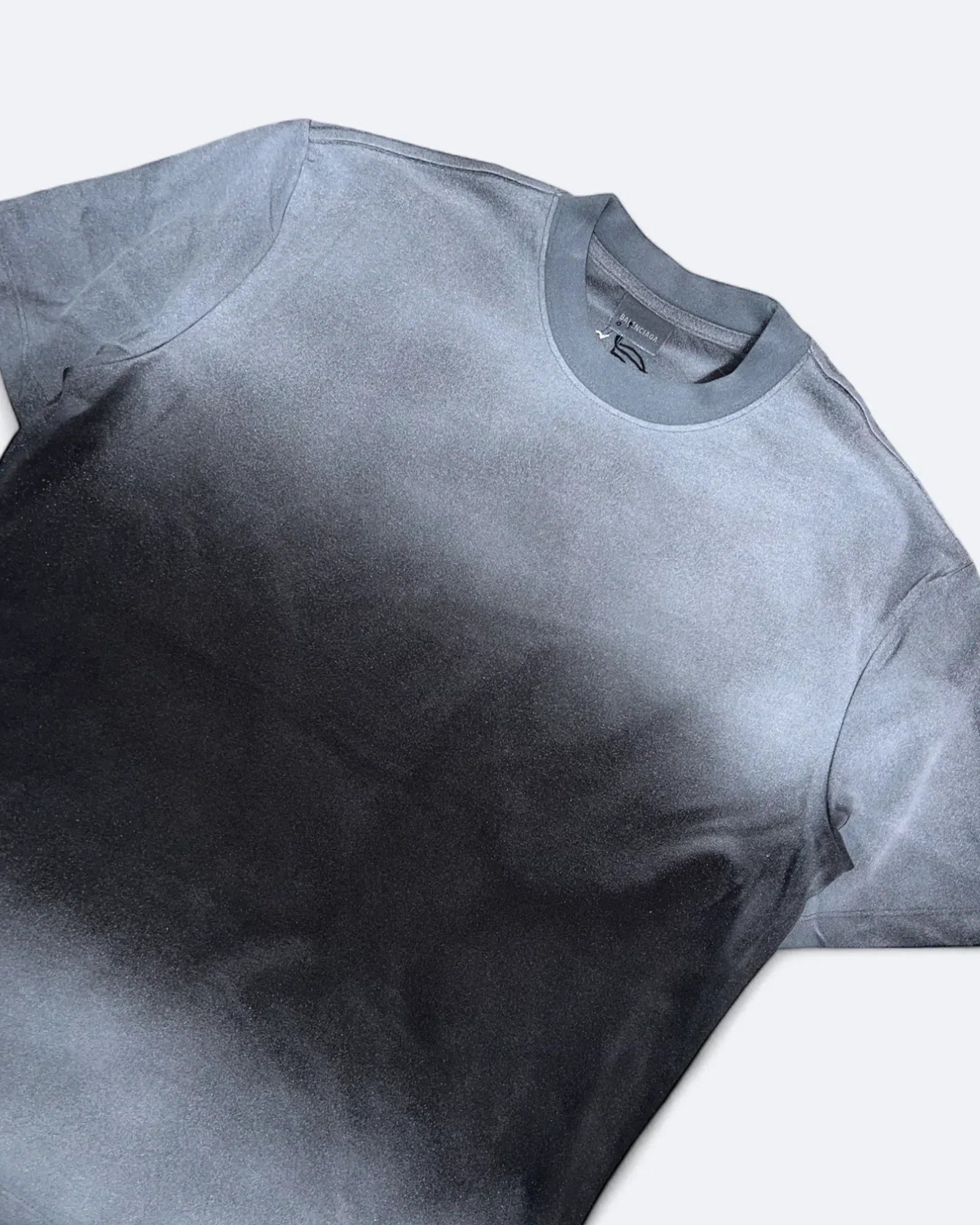 Balenciaga – Oversized tričko s kovovým logem – Tmavě šedá