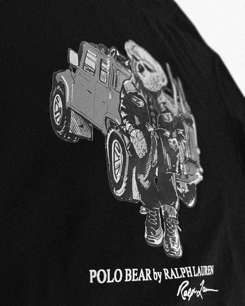 Ralph Lauren - tričko Explorer Polo Bear - černé