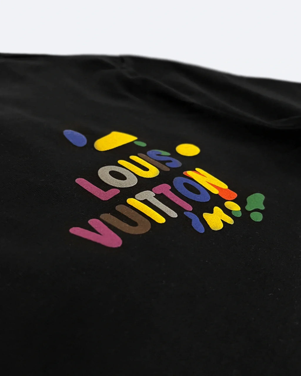 Louis Vuitton – Oversized tričko Color Drops – černé