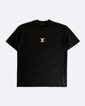 Louis Vuitton - Tričko LV Rubber Logo oversized - černé