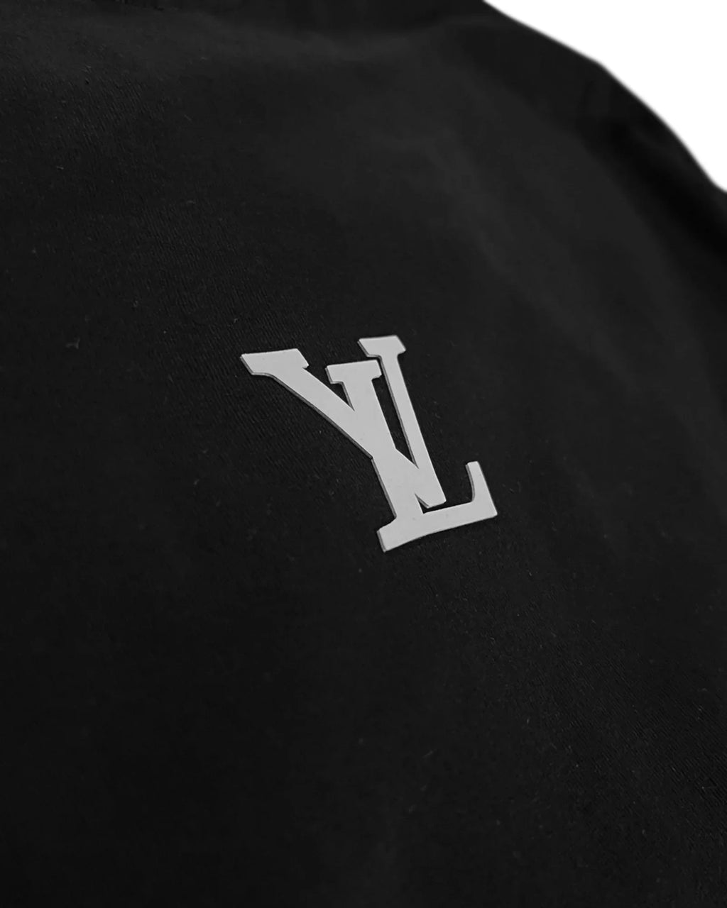 Louis Vuitton - Tričko LV Rubber Logo oversized - černé