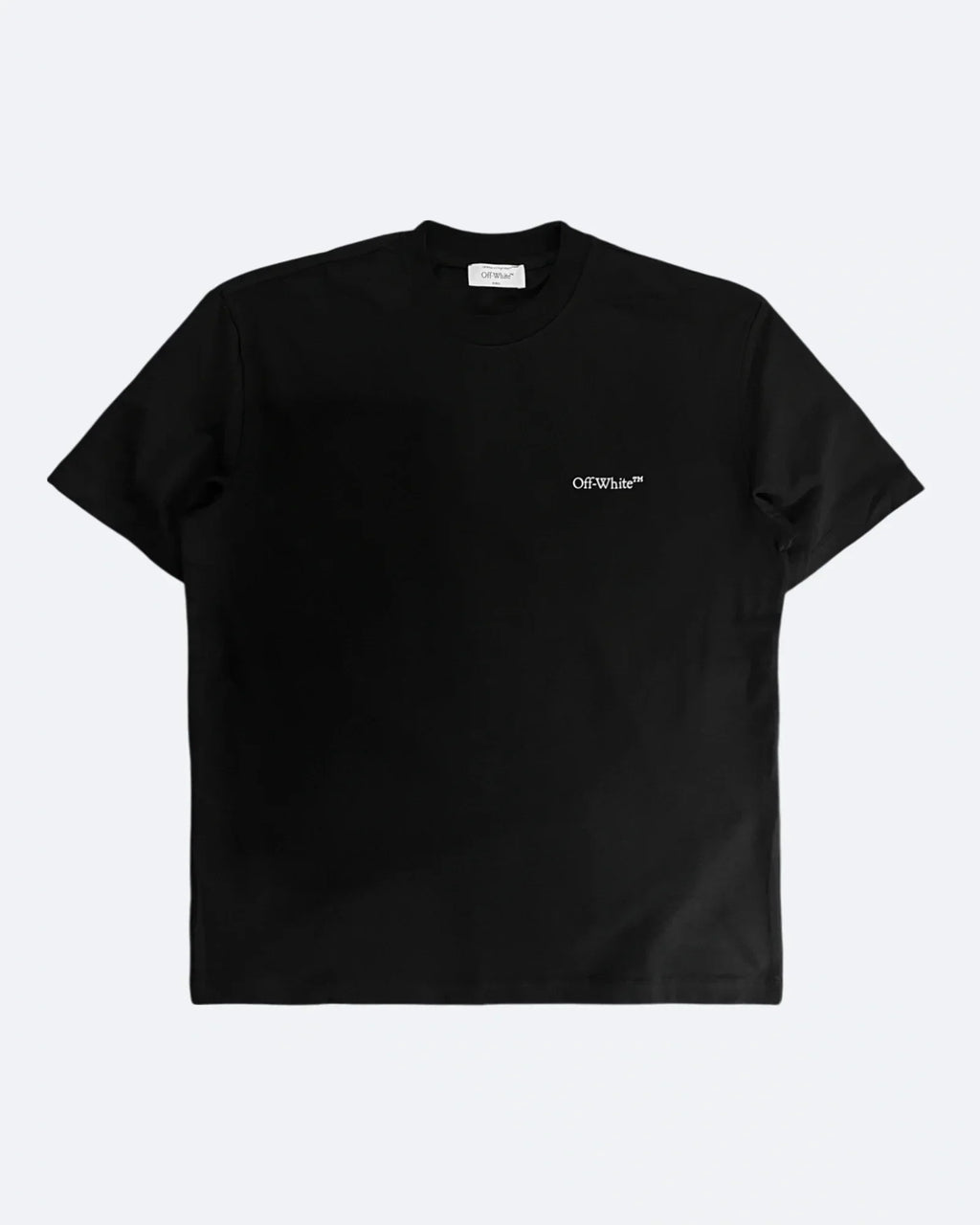 Off-White – Oversized tričko s 3D polotónovým logem – černé