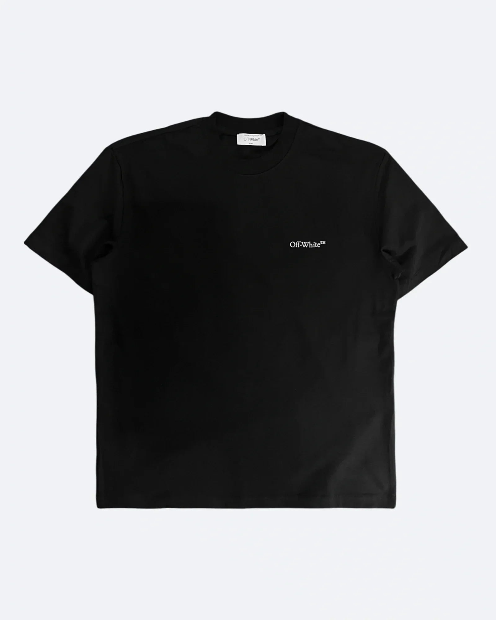 Off-White – Oversized tričko s 3D polotónovým logem – černé