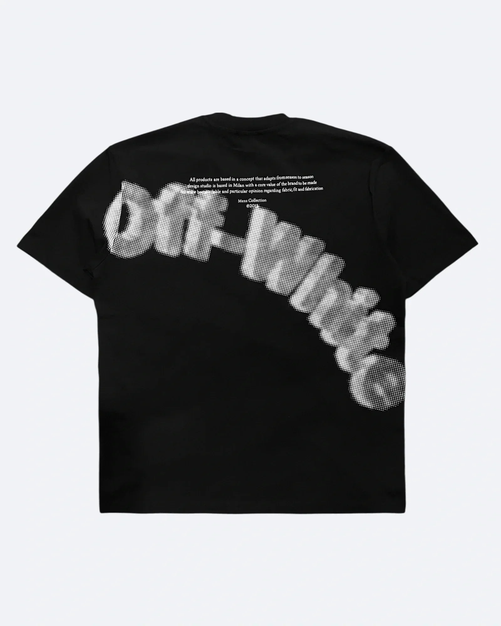 Off-White – Oversized tričko s 3D polotónovým logem – černé