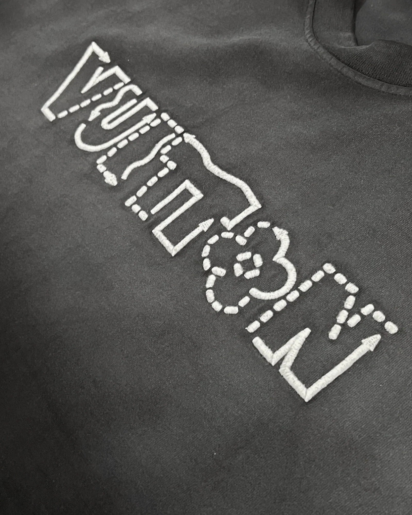Louis Vuitton – Tričko Blueprint Logo – Černé