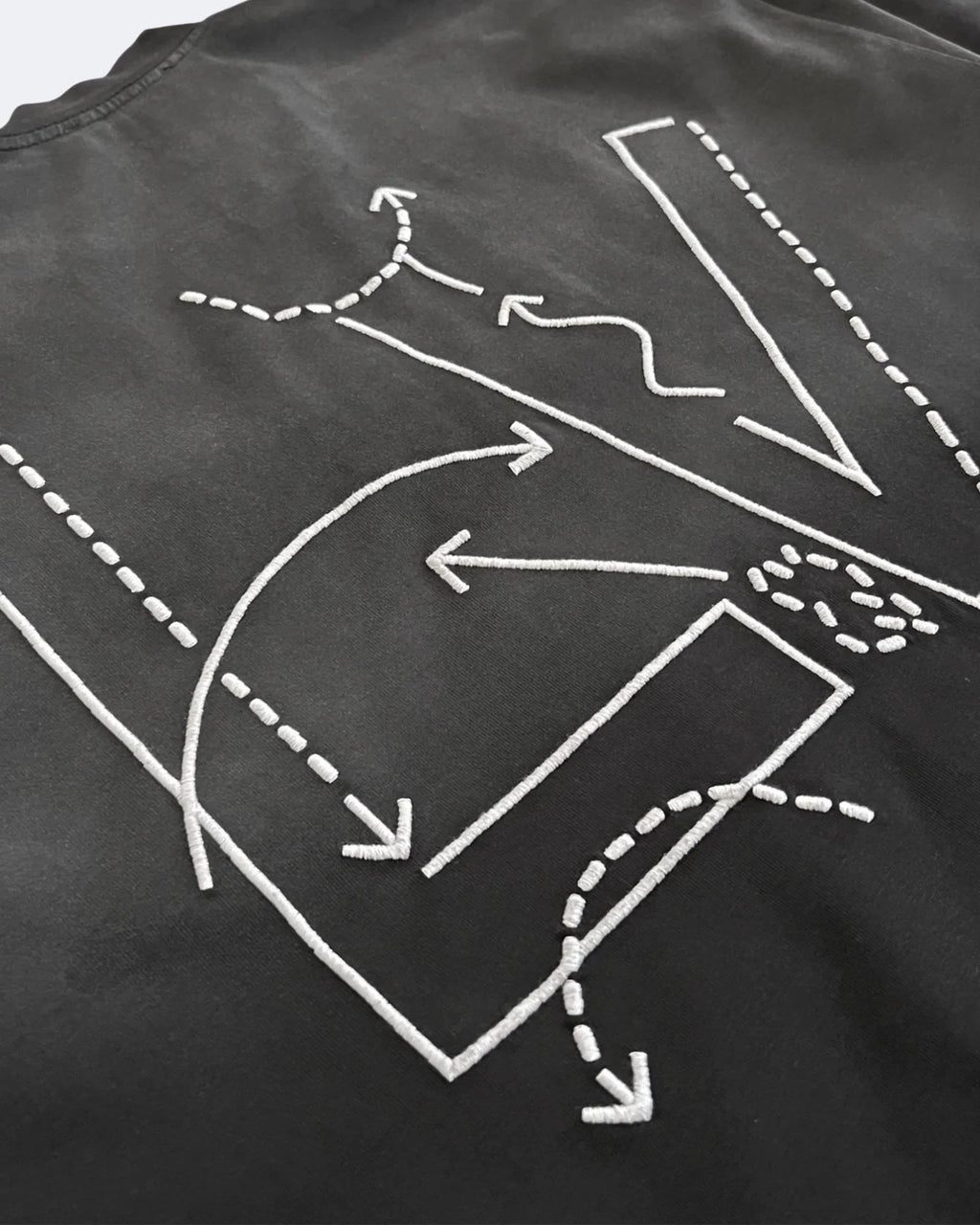Louis Vuitton – Tričko Blueprint Logo – Černé