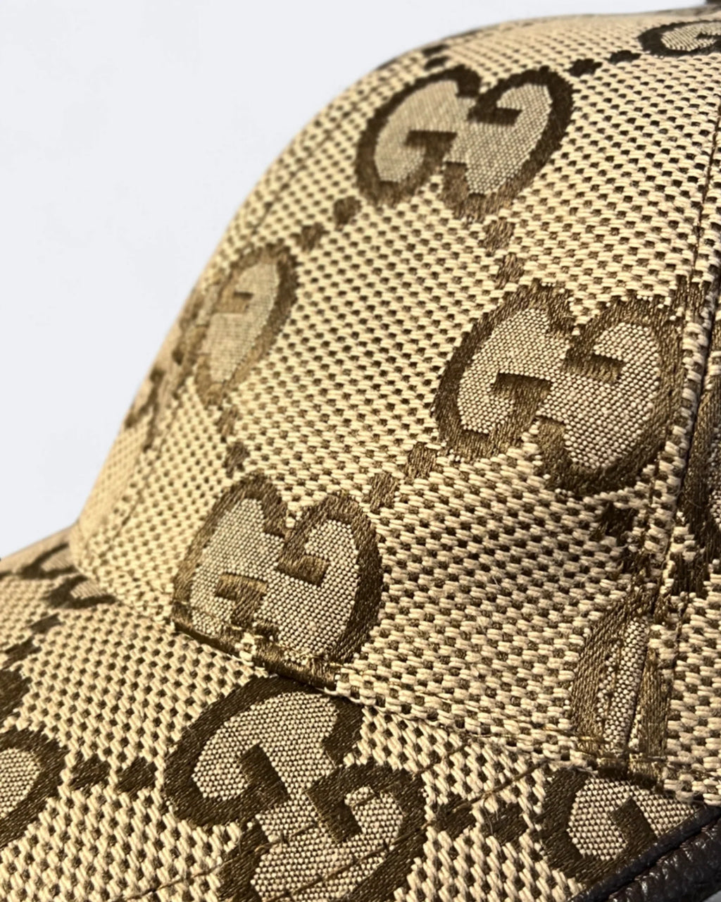 Gucci - kšiltovka s GG vzorem - béžová