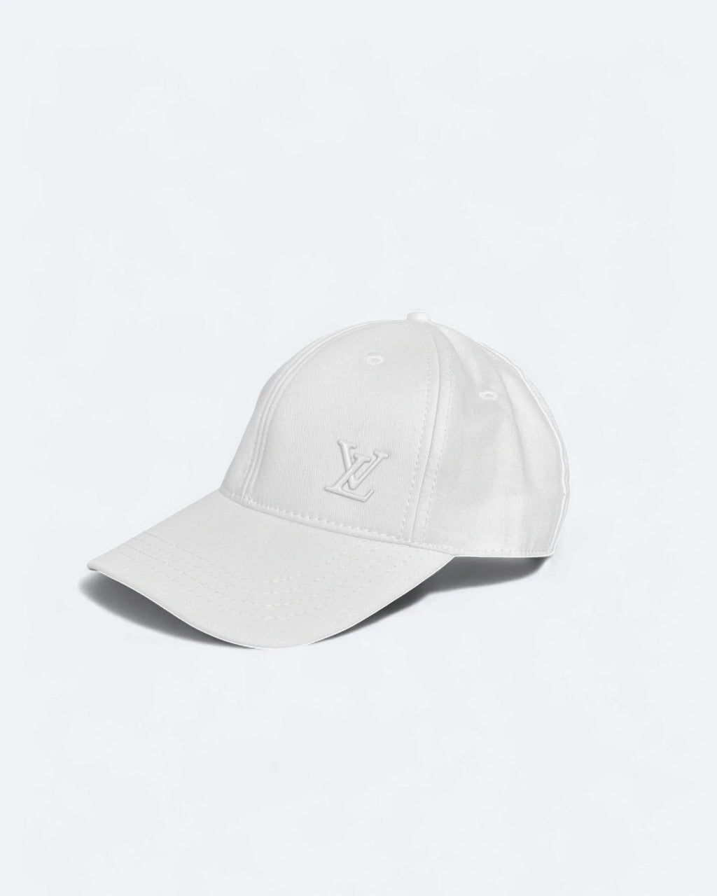 Louis Vuitton - Bílá kšiltovka s LV sponou - Bílá