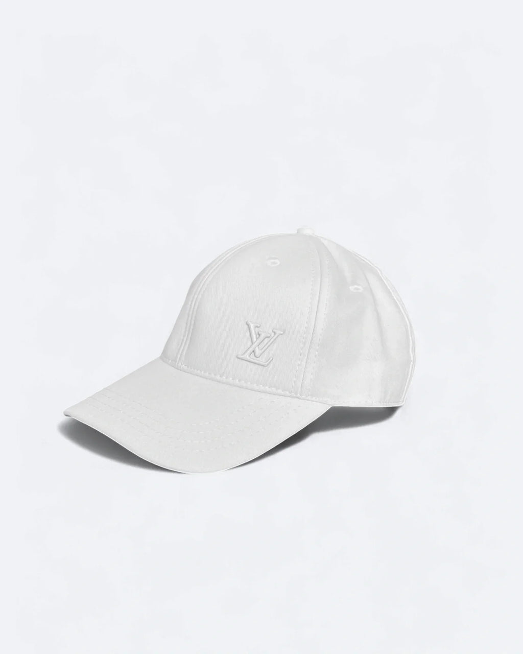 Louis Vuitton - Bílá kšiltovka s LV sponou - Bílá