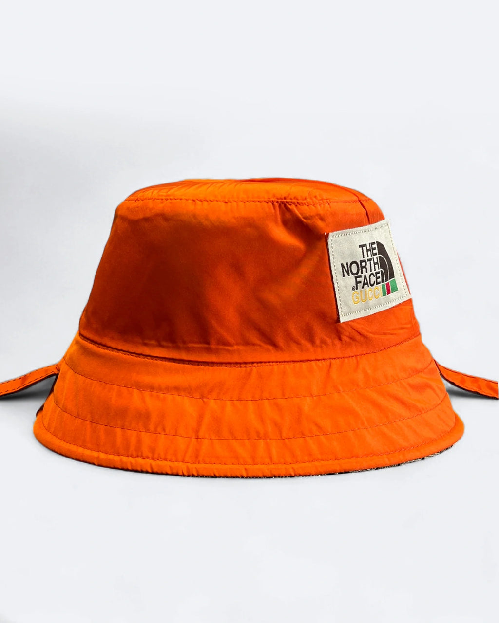 GC x The North Face – Oboustranný klobouk typu „bucket hat“ GG – béžová/oranžová