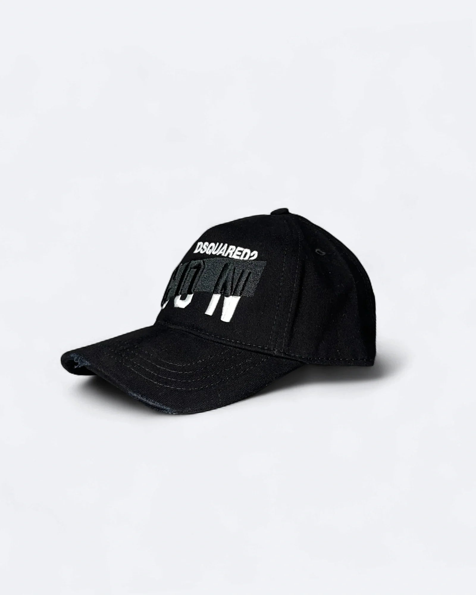 Dsquared2 – kšiltovka ICON Taped s výšivkou – černá