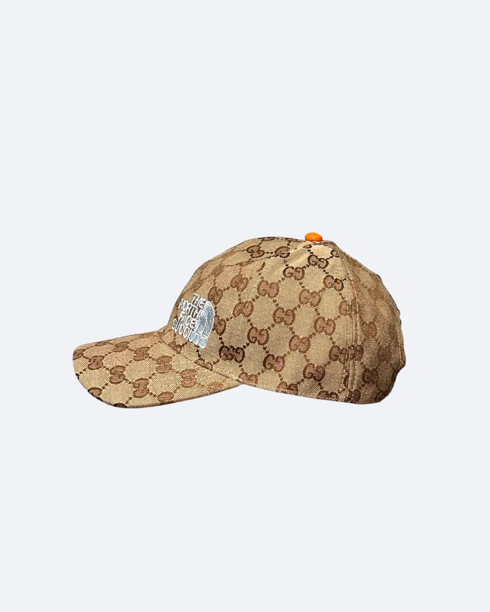 GC x The North Face – čepice GG vzor – béžová/oranžová