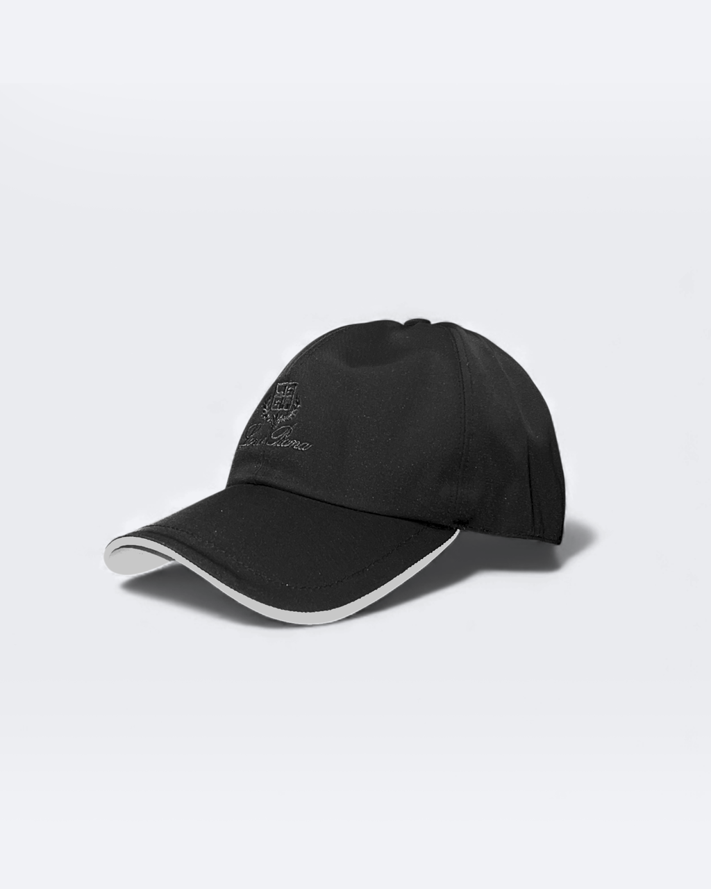 Loro Piana – Kšiltovka s vyšívaným logem – Černá