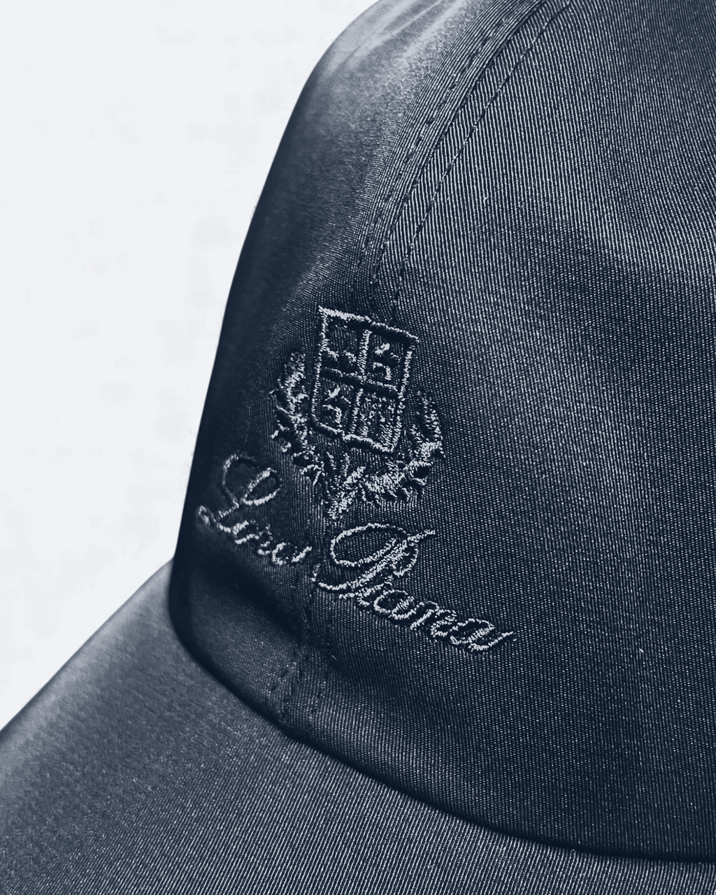 Loro Piana – Kšiltovka s vyšívaným logem – Tmavě modrá