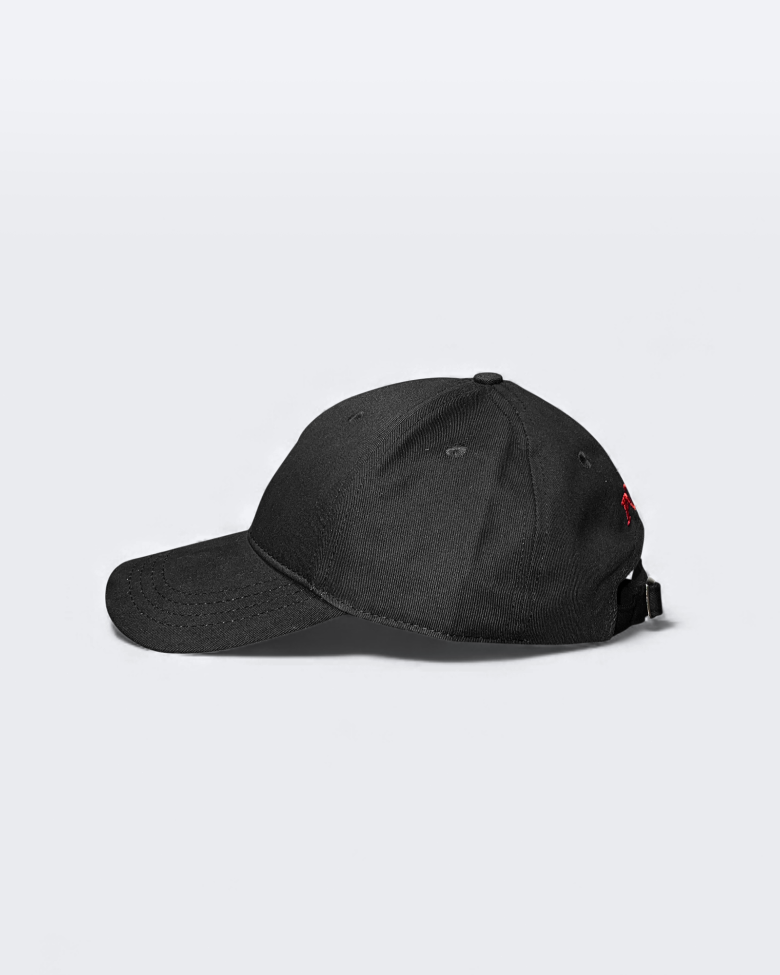 Ralph Lauren – Černá kšiltovka s červeným logem