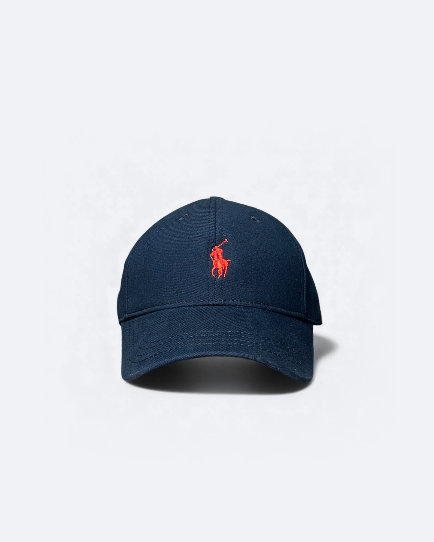 Ralph Lauren – Čepice s červeným logem – Tmavě modrá