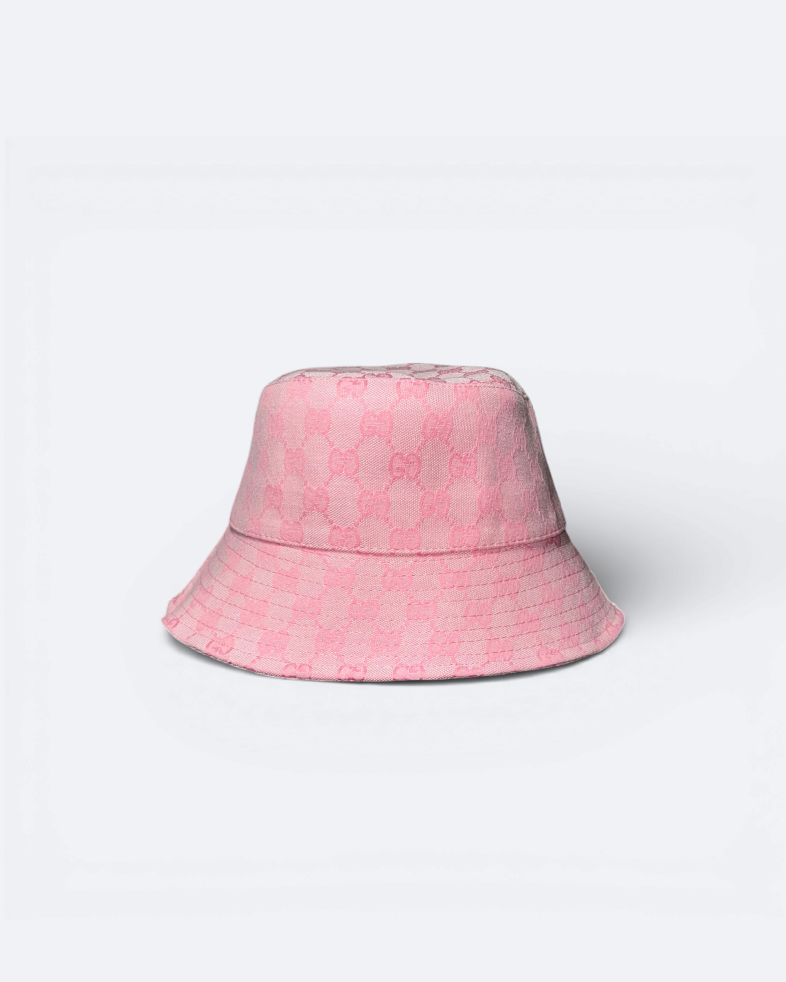 Gucci – klobouk typu bucket s motivem GG – růžový